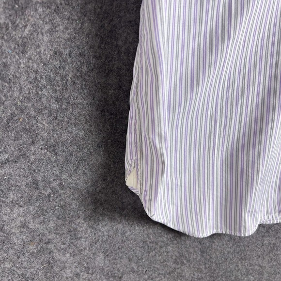 Classic White Striped Men's Shirt. It's a nice shirt but small for me. - Picture 8 of 16